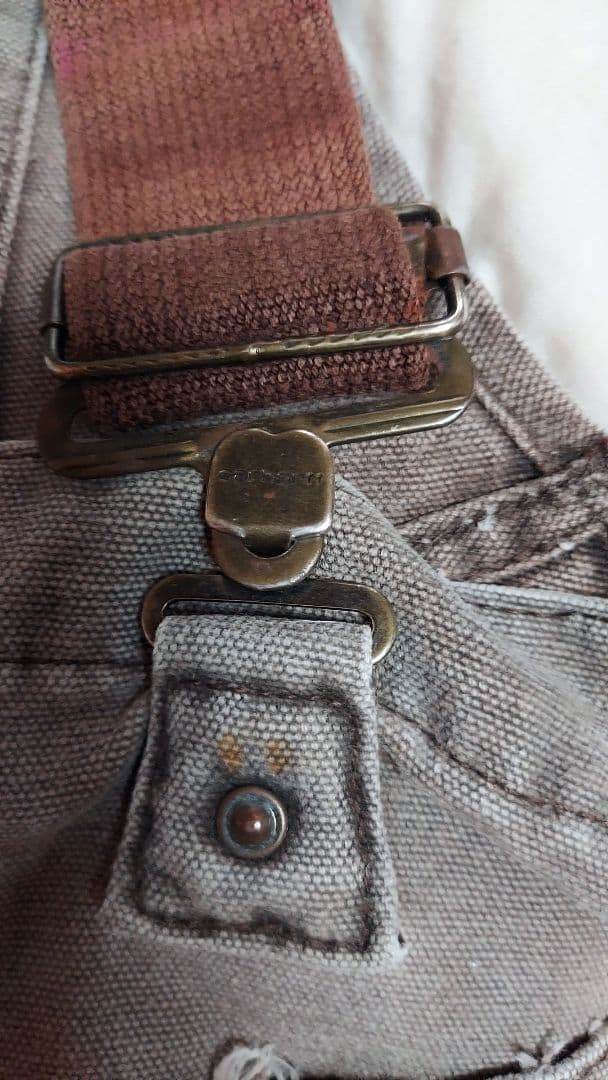 新春セール♪　小さめ　Carhartt　ヴィンテージ　ツナギ　ブラウン　茶色