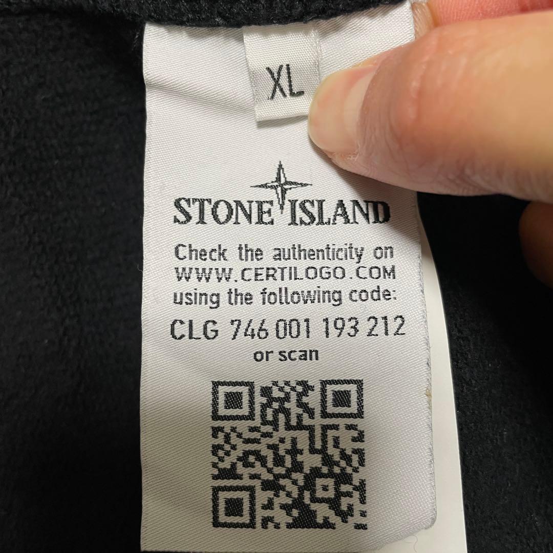 STONE  コットン　クルーネック　トレーナー　ブラック　XL