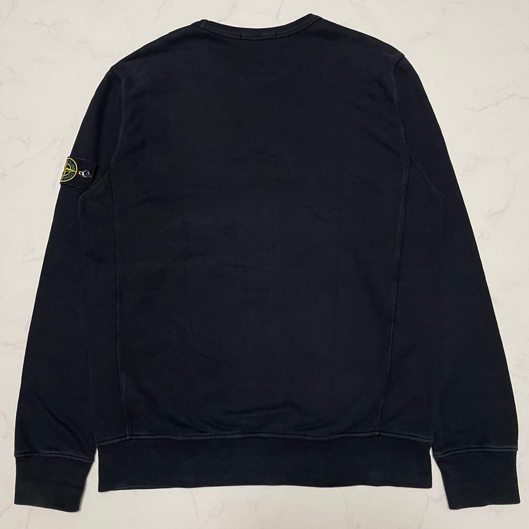 STONE  コットン　クルーネック　トレーナー　ブラック　XL