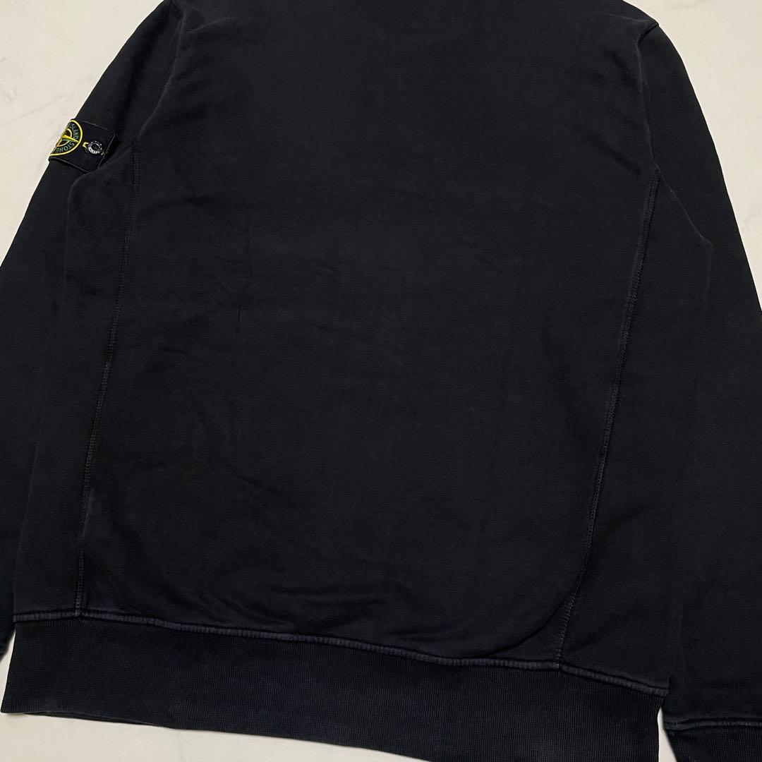 STONE  コットン　クルーネック　トレーナー　ブラック　XL