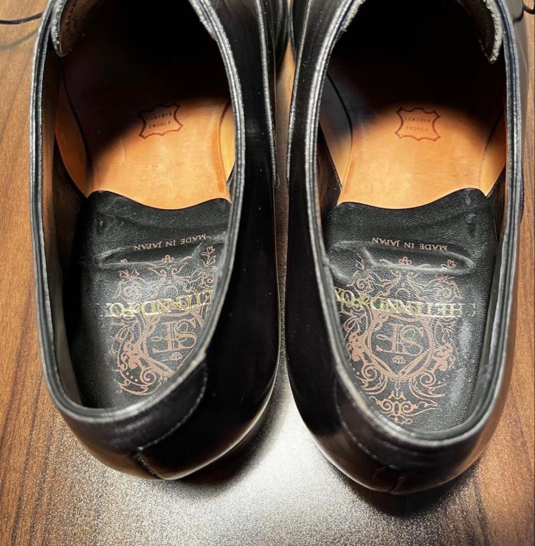 美品 SHETLANDFOX（シェットランドフォックス）内羽根式ストレートチップ