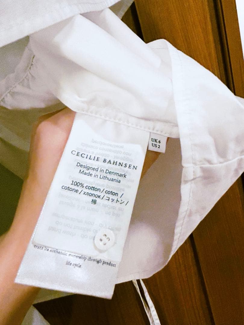 セシリーバンセン　ブラウス　白