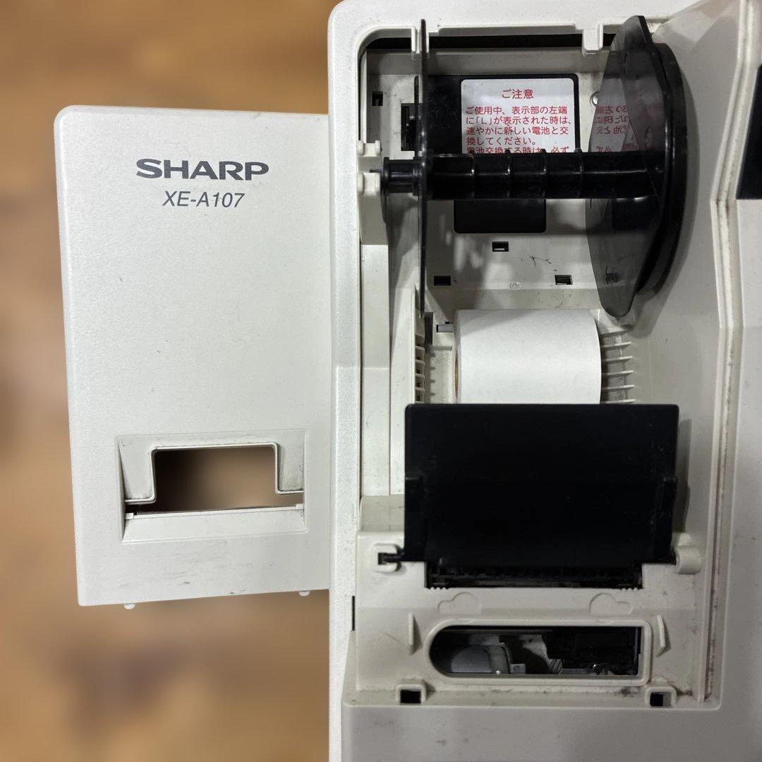 シャープ 電子レジスタ 4部門 ホワイト系 XE-A107-W SHARP
