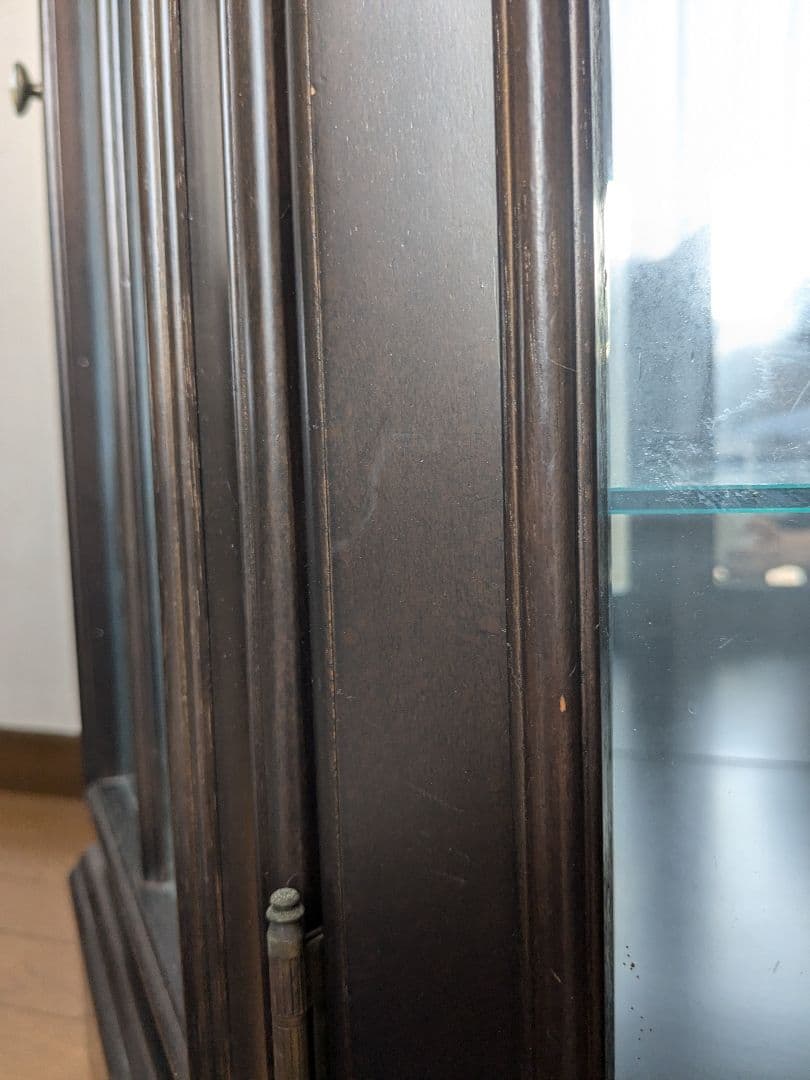 カリモク　アンティーク　コーナー　飾り棚　カップボード　キャビネット