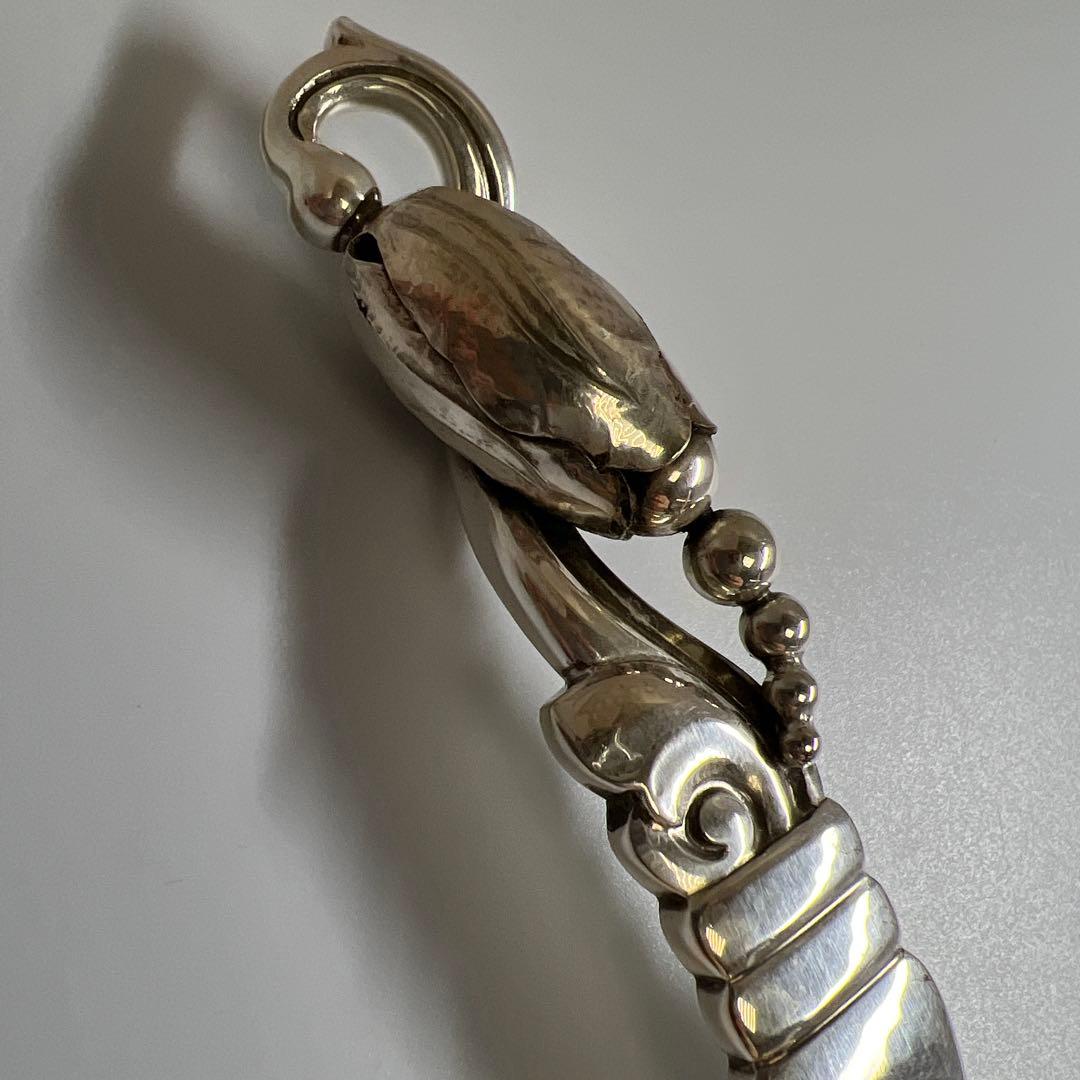 ジョージジェンセン　激レアブロッサムsterling925特大サービングフォーク