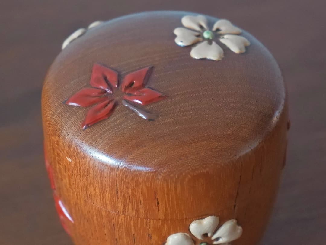 佐伯光宣　茂利漆　棗　漆工芸　茶入れ　茶道具　茶器　箱付　Q2224