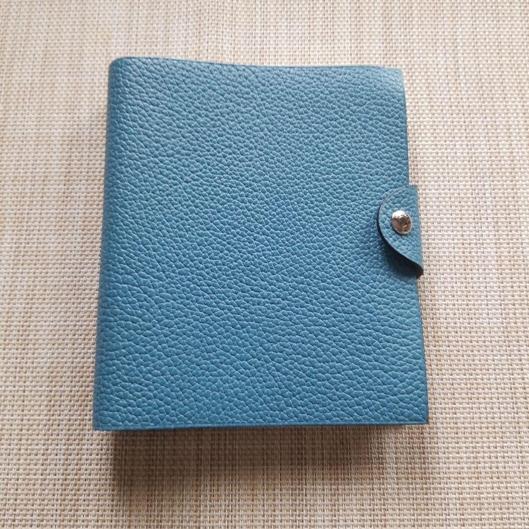 kiki様　HERMES 青 レザー リングノート　新品未使用　ブルージーン