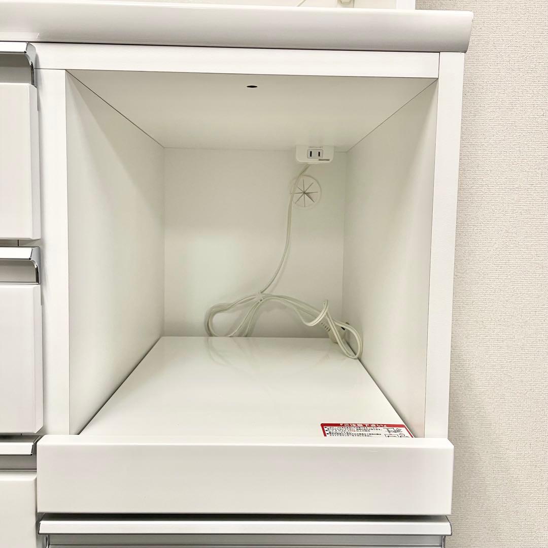 【直接引取り限定】キッチンボード (レジューム 90AG-S WH/90QH-R