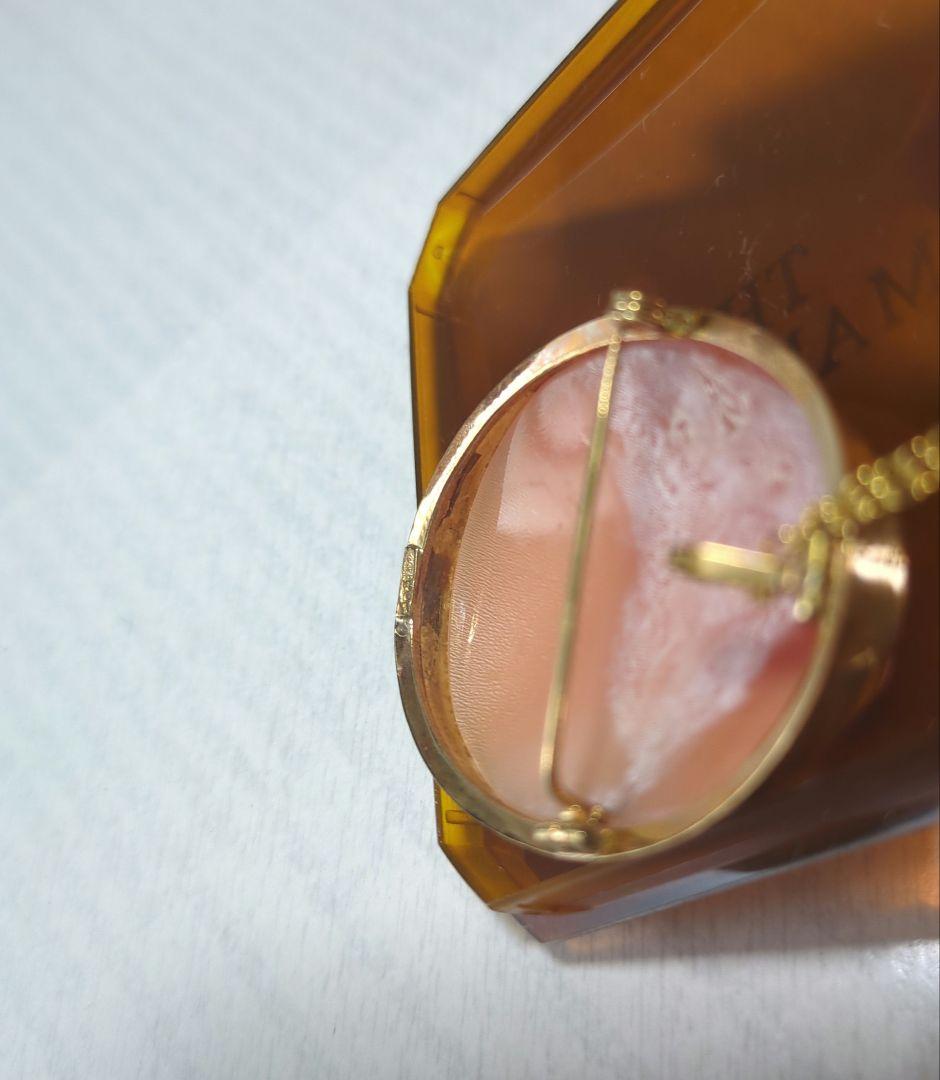 カメオ　ブローチ　ネックレス