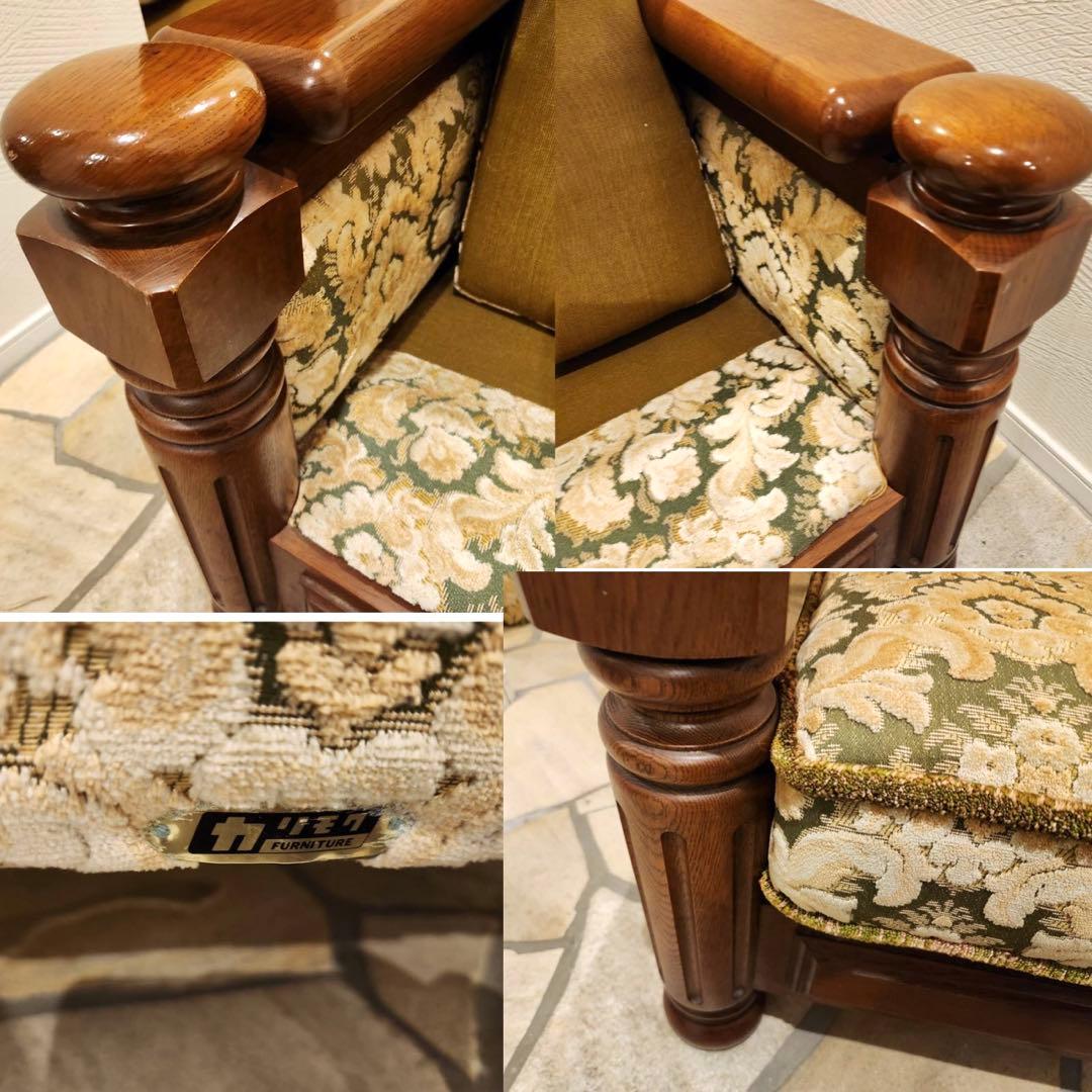 karimoku オールドカリモク コロニアル金華山1人掛けソファ