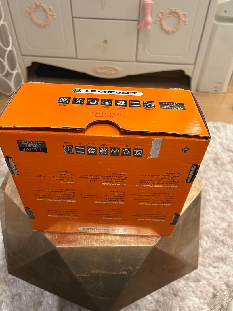 ル・クルーゼ　ブーケピンク　OMBRE PINK フラワーココット　20センチ