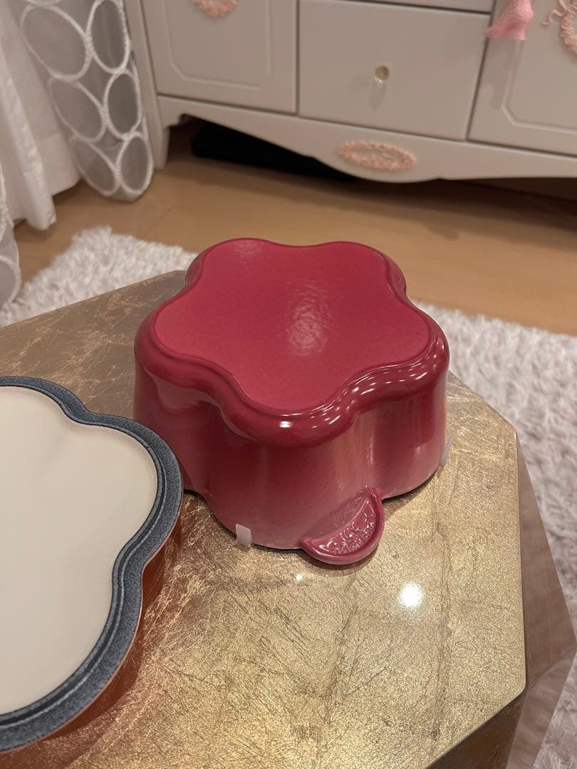 ル・クルーゼ　ブーケピンク　OMBRE PINK フラワーココット　20センチ