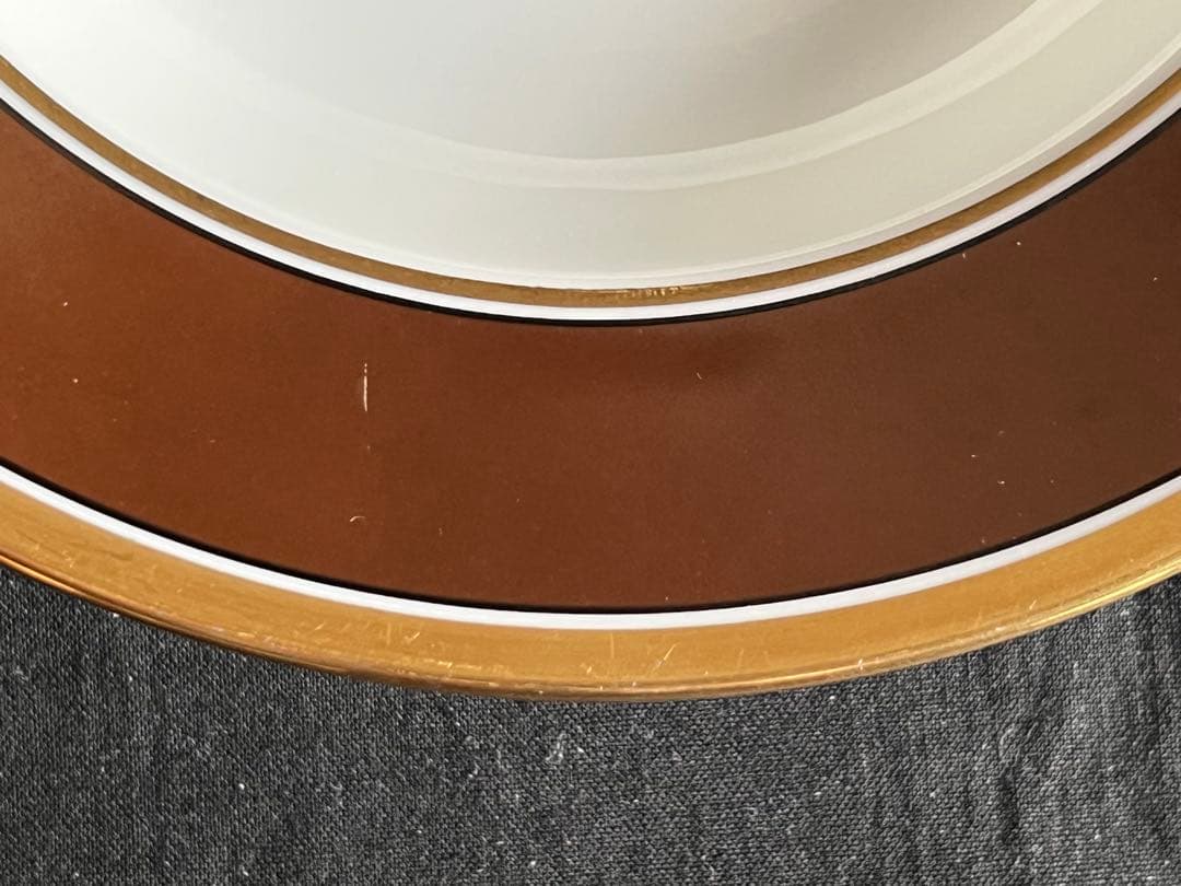 リチャードジノリ　インペロブラウン　スーププレート　20cm