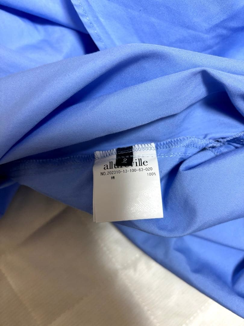 【美品】アルアバイル　レイヤードタックスリーブシャツ・タック・タイ ・23SS