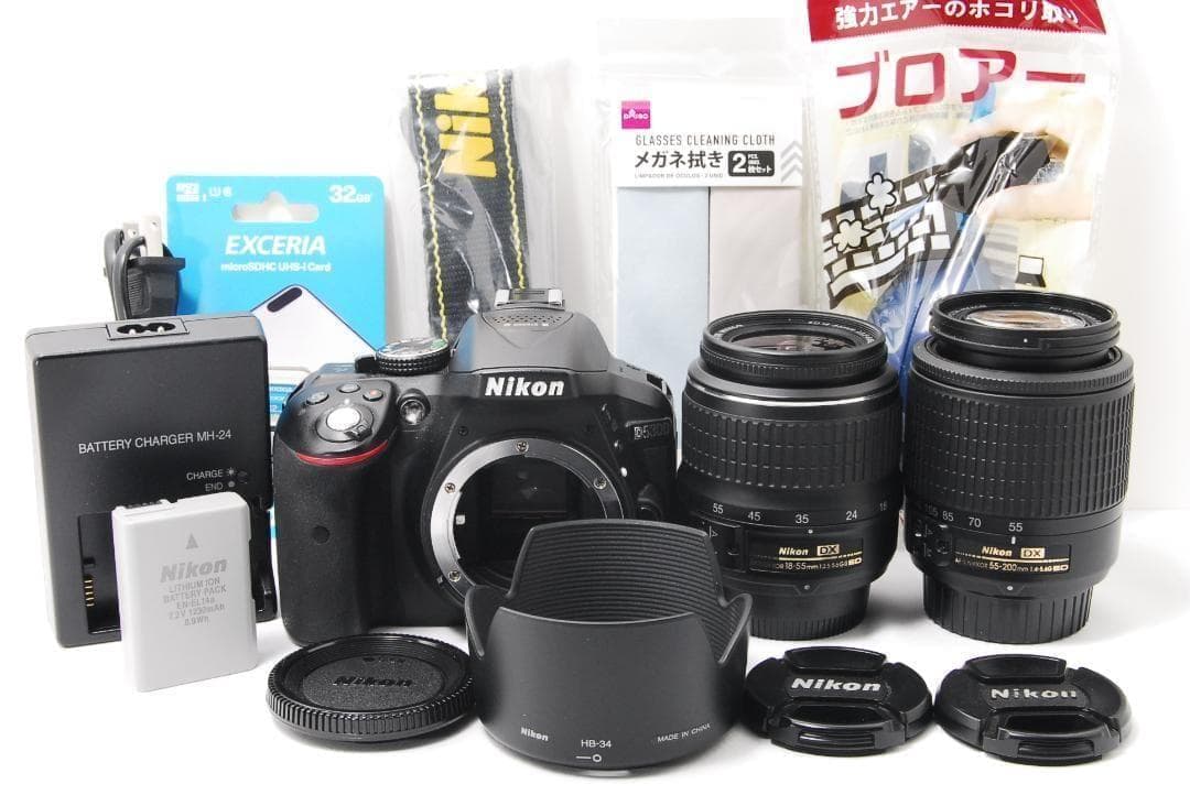 Nikon D5300 ダブルレンズセット Wi-Fi機能搭載でスマホ転送♪