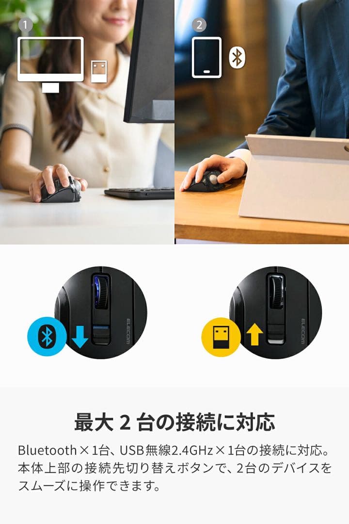 ELECOM bitra トラックボール マウス
