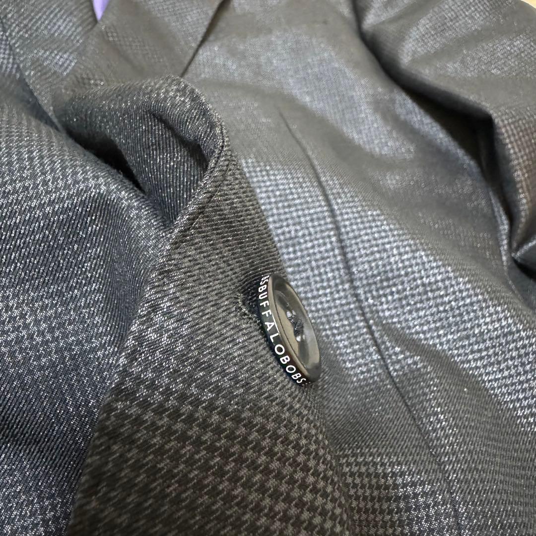 BUFFALOBOBS crystau 紫 スーツ メンズ ブラック 黒