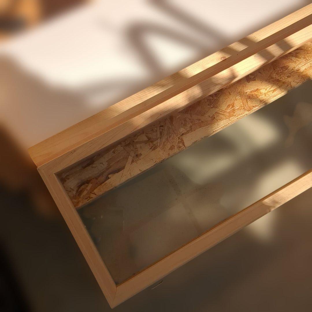 爬虫類ケージ(木製、特注)