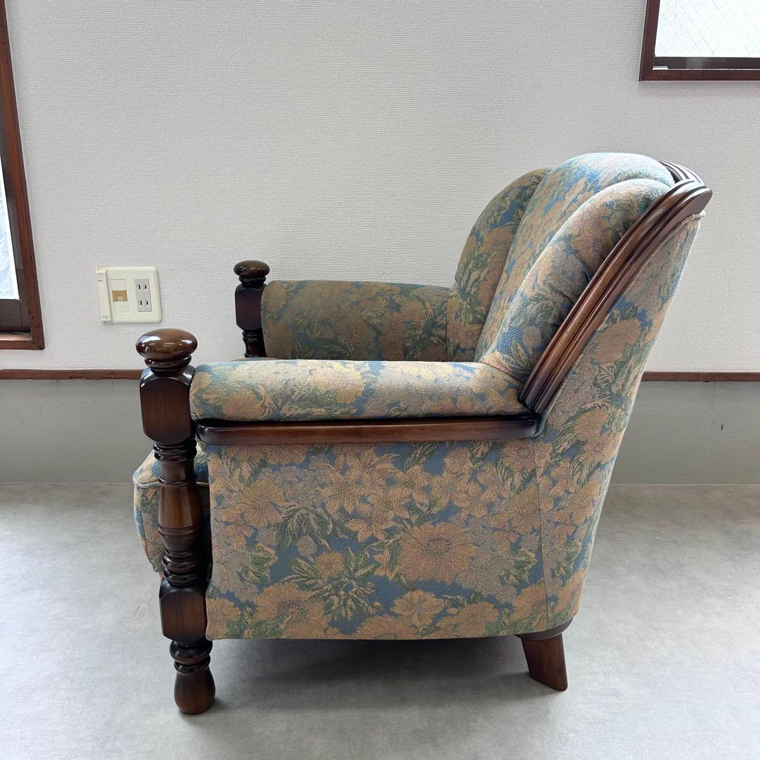 karimoku カリモク 1人掛けソファ レトロ 家具 アンティーク