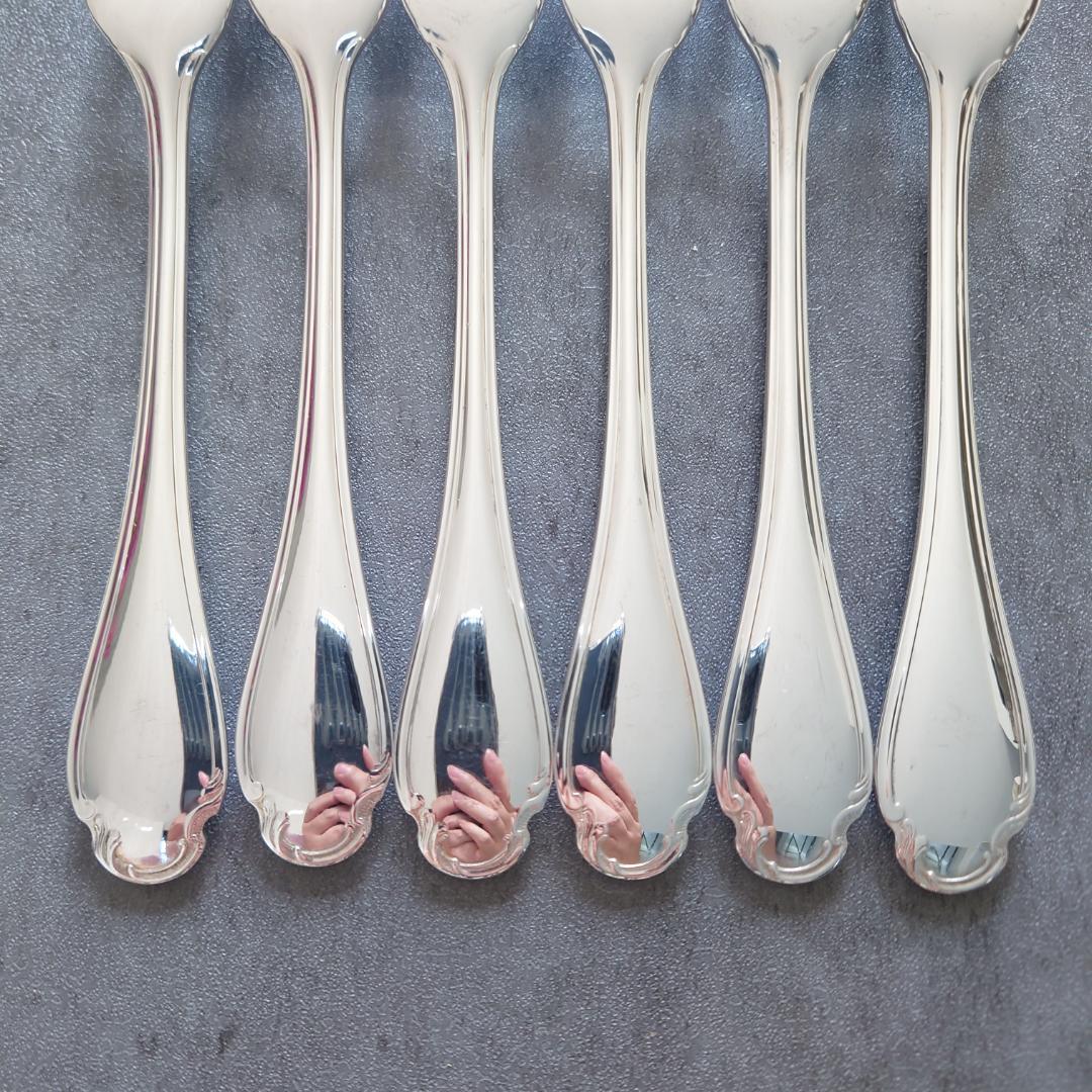 希少 美品 クリストフル ポンパドール ケーキフォーク コーヒースプーン 12点