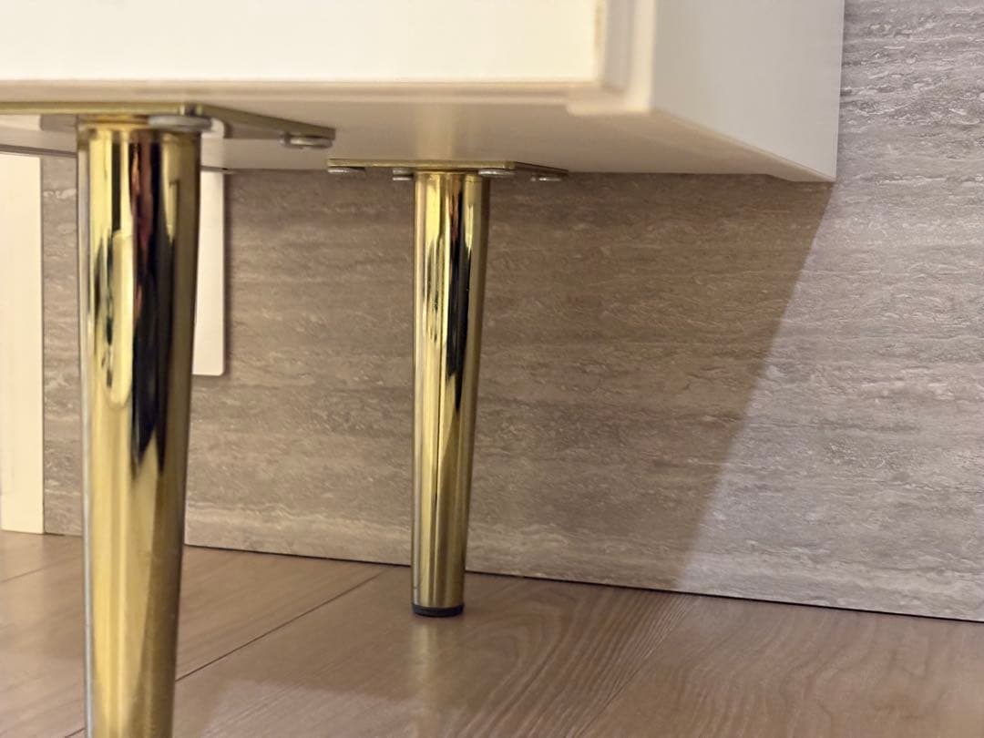 るる【Francfranc】エメラルド コスメドレッサー（ホワイト）