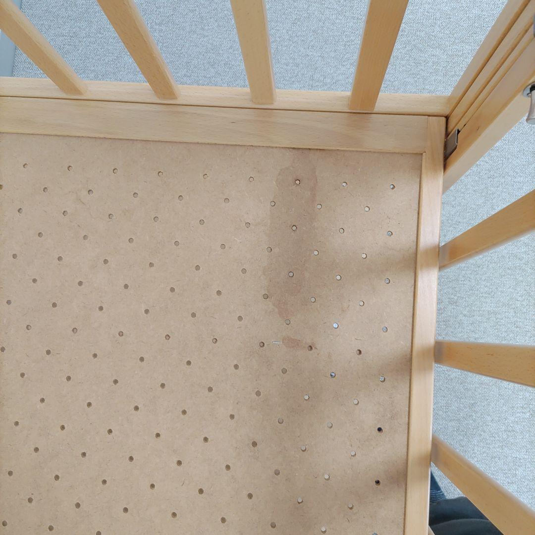 【イーナ】ヤマサキ　ベビーベッド　ツーオープン　ハイタイプ