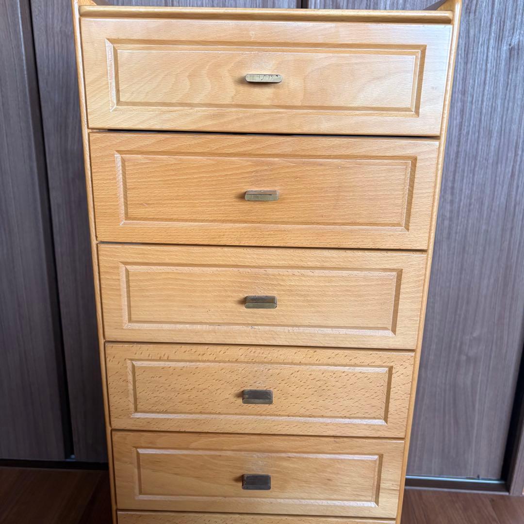 Karimoku カリモク チェスト オールド家具 引出し7段 木製　引き出し