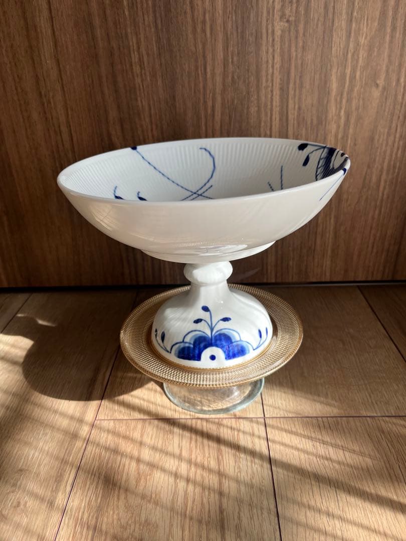 ロイヤルコペンハーゲン ブルーフルーテッドメガ　 コンポート