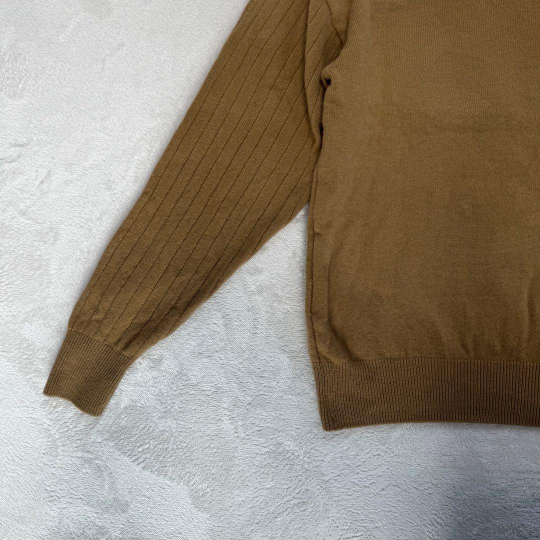 【美品】BURBERRYS ニット セーター 毛100% 犬刺繍　L ブラウン