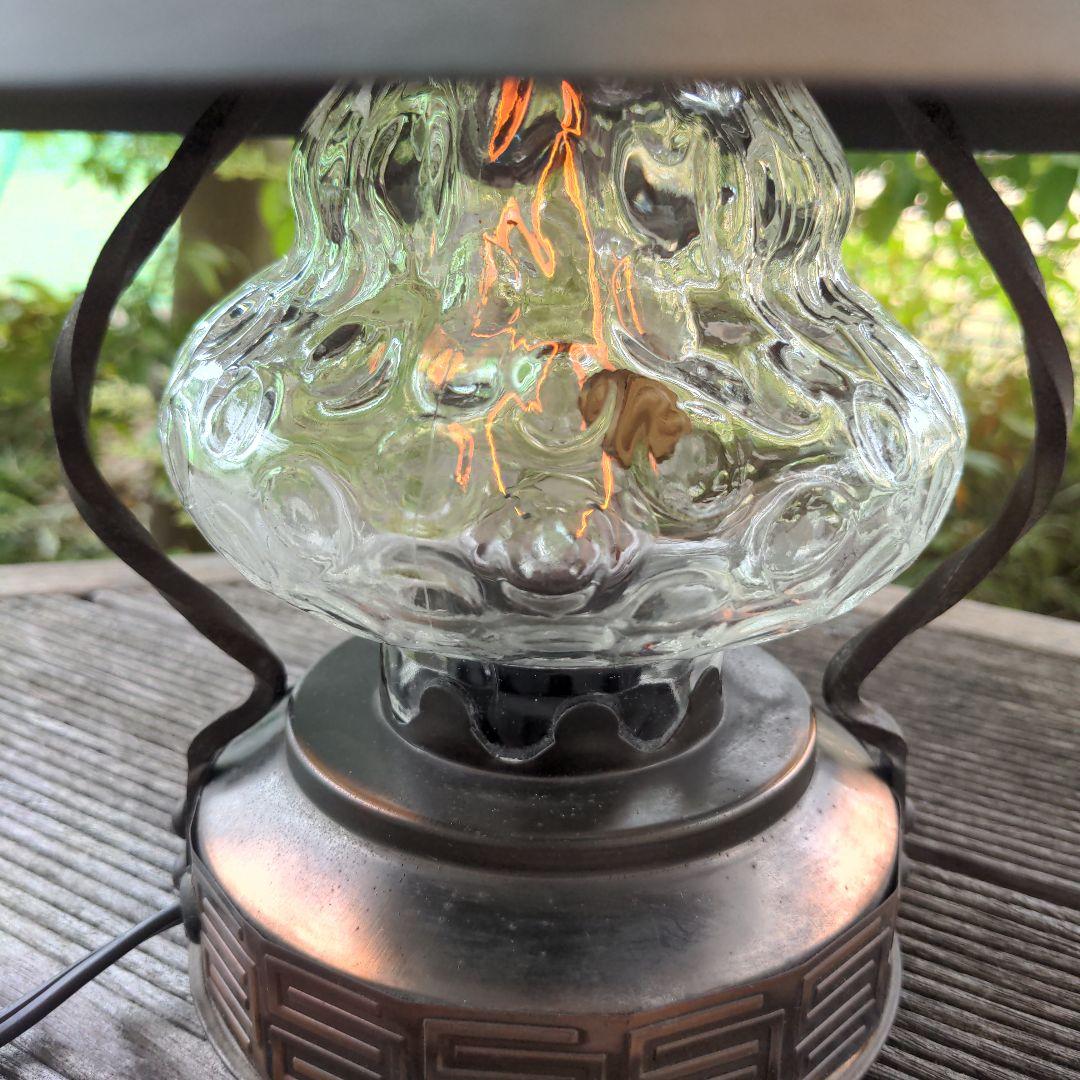 アンティークランプ　昭和レトロランプ　古道具