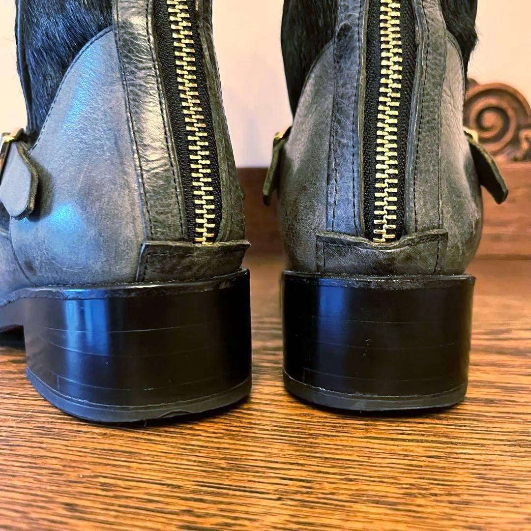 超希少　極美品　ADMJ ハラコ　ブーツ