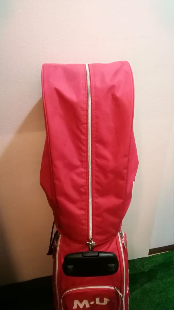 MUスポーツ　キャディバック　キャスター付き　ローリングソール　ピンク