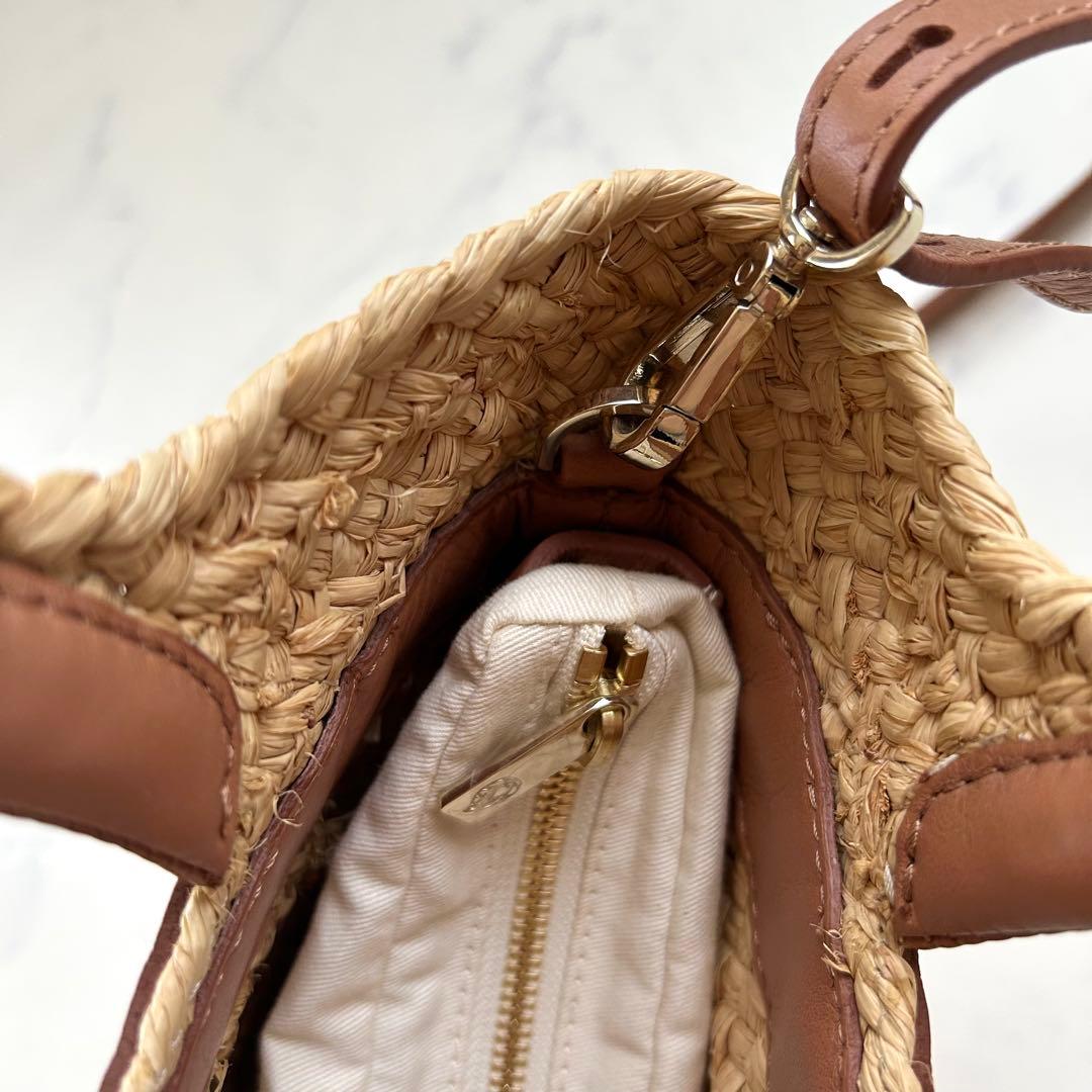 極美品✨ヘレンカミンスキー 2way ラフィア バッグ ショルダー