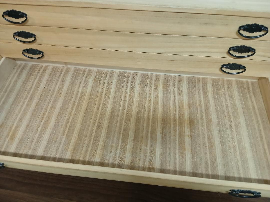 桐たんす　５段　衣装ケース　収納　着物