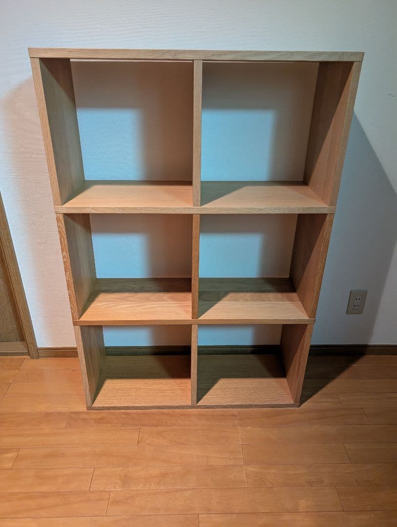 ベ*ー様 《送料込》無印良品 スタッキングシェルフ 2段×3 オーク 棚 木製家