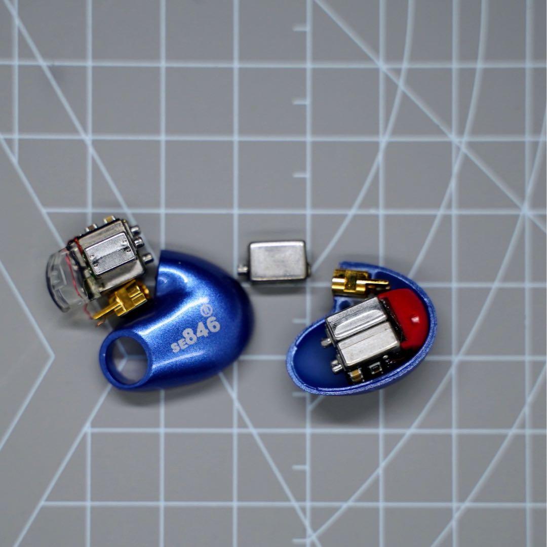 青 DIY SE846 純正希少ユニット使用 (超高評価アップグレード12BA)