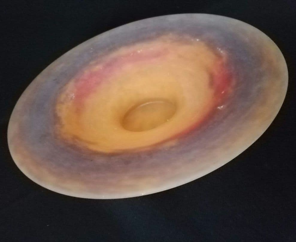 アール・ヌーヴォー　コンポート　アンティーク　ミューラー　ヴィトリオフィカシオン