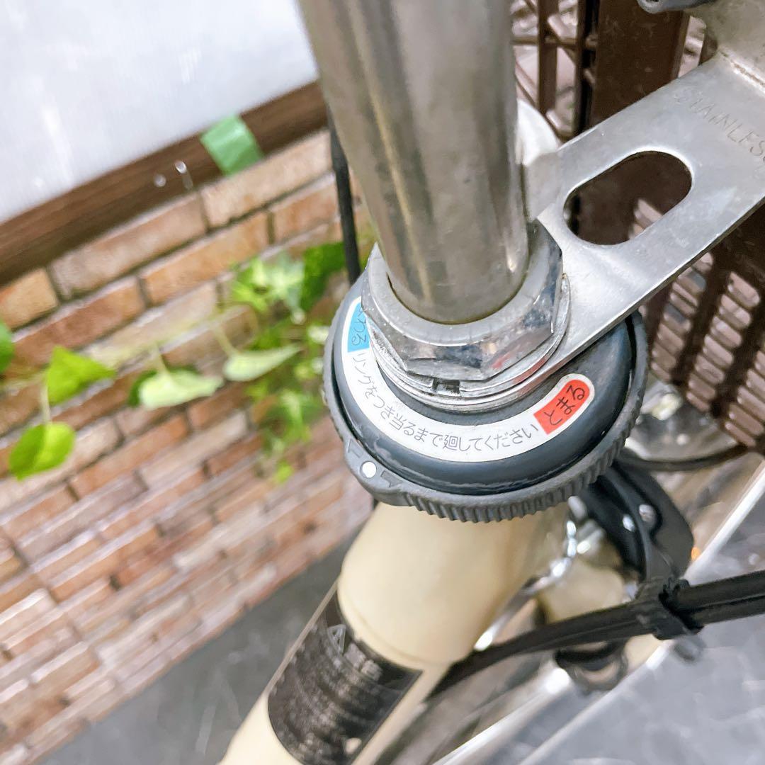 【9】電動自転車 Panasonic ベージュ クリーム 26インチ