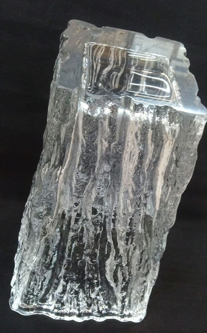 昭和レトロ/高級クリスタルマツガオカ花瓶769