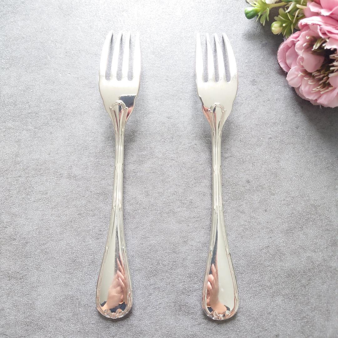 希少 クリストフル リュバン フィッシュフォーク 2点