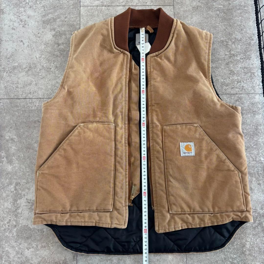 【レア】Carhartt ダックベスト　アメリカ製　ロゴ　希少　アウター