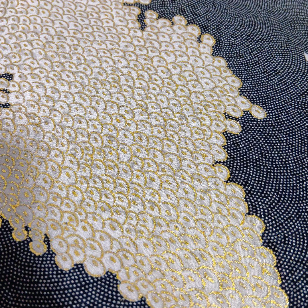 未使用品■特選江戸小紋　無形文化財古代保存型　浜ちりめん　正絹　反物 　105