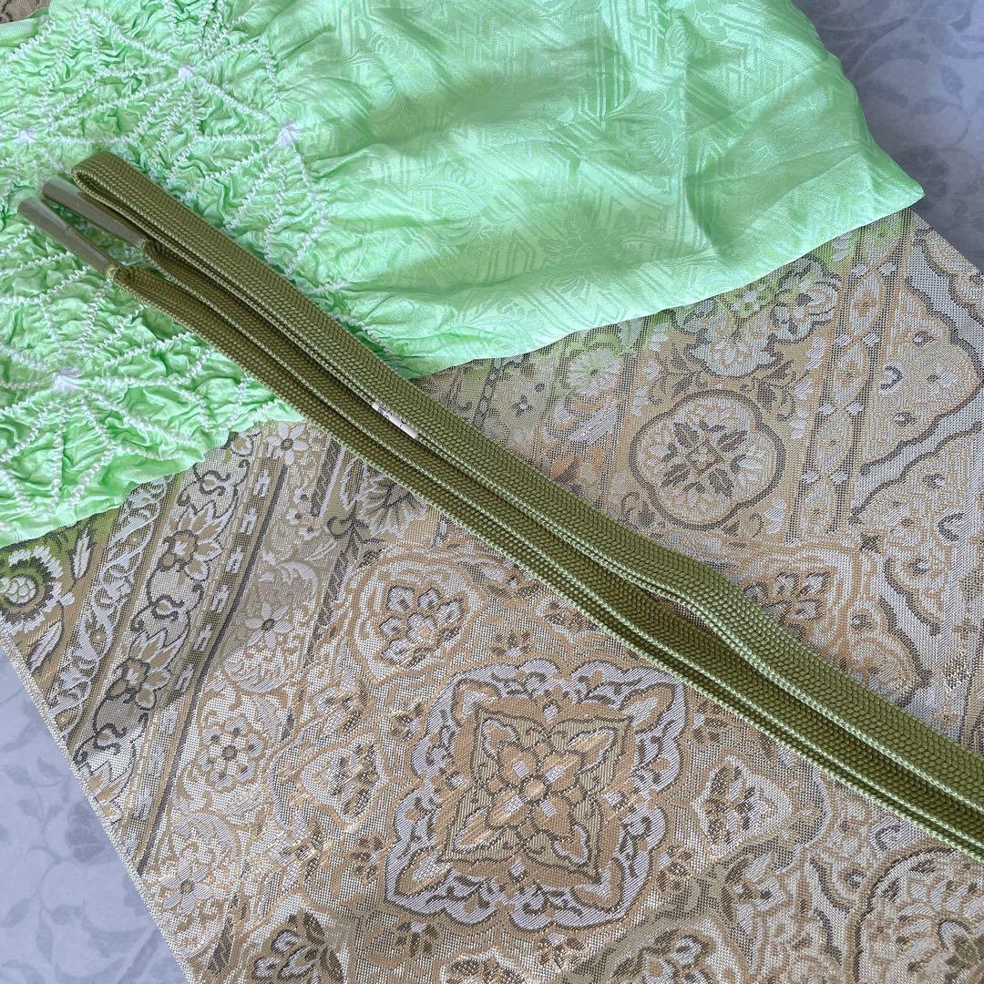 訪問着　フルセット　地紙　熨斗　綸子　金彩加工　入学式　卒業式　七五三　H2