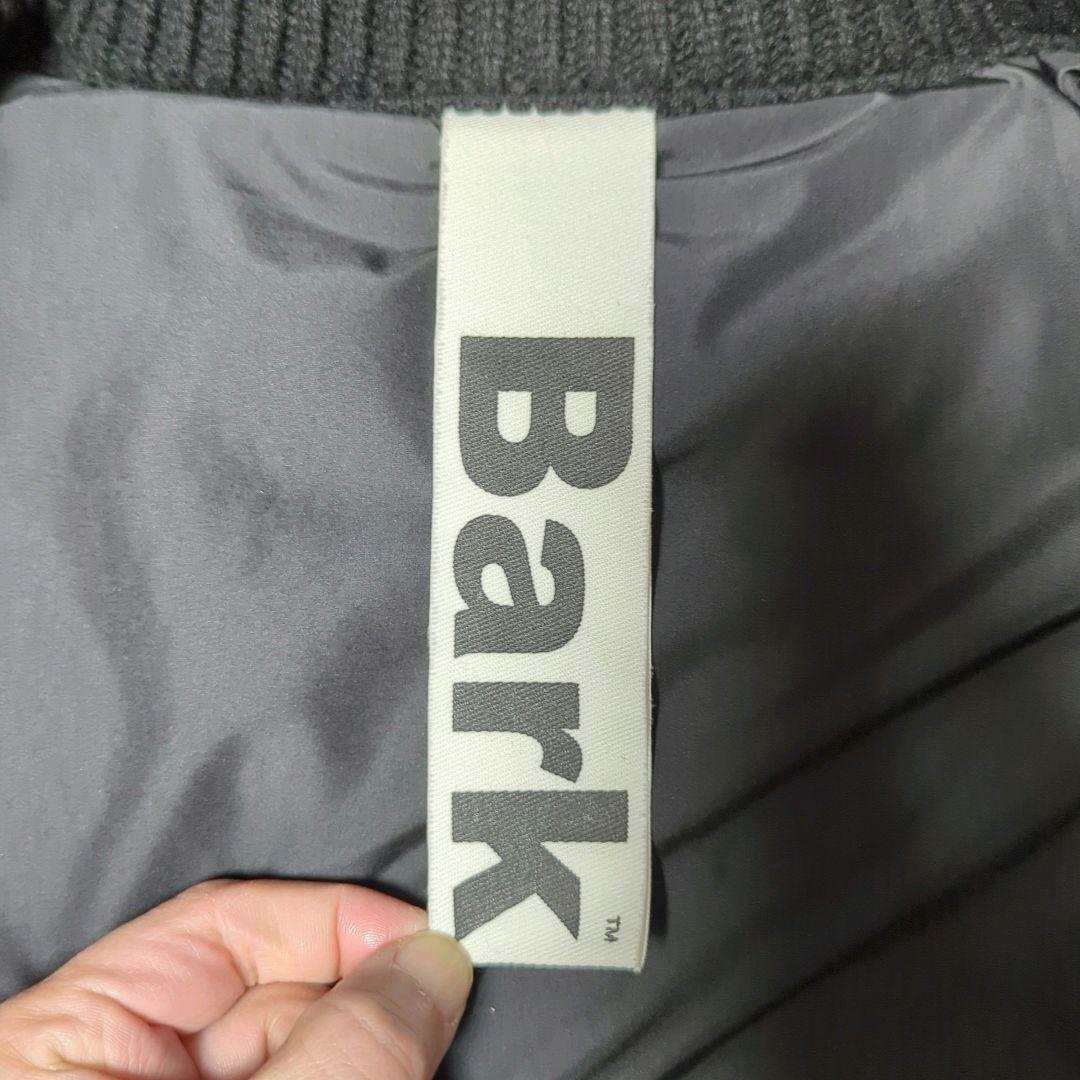 美品 BARK ダッフル ダウン切り替え ワッフル ブラック L イタリア製