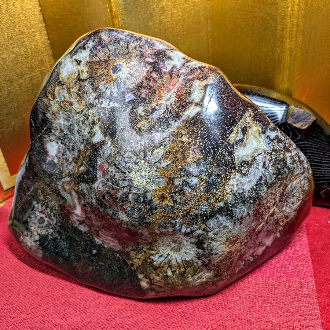 菊花石 岐阜県根尾谷産16.2㌔ 鑑賞石 観賞石 水石 盆石 天然石 置物 家宝