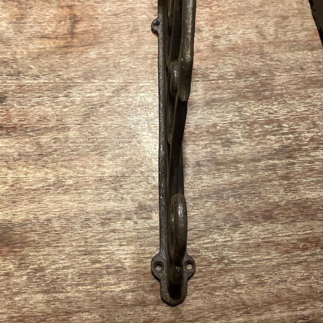 棚受け アイアン ブラケット 大 W40×D330×H220 オシャレ 6個