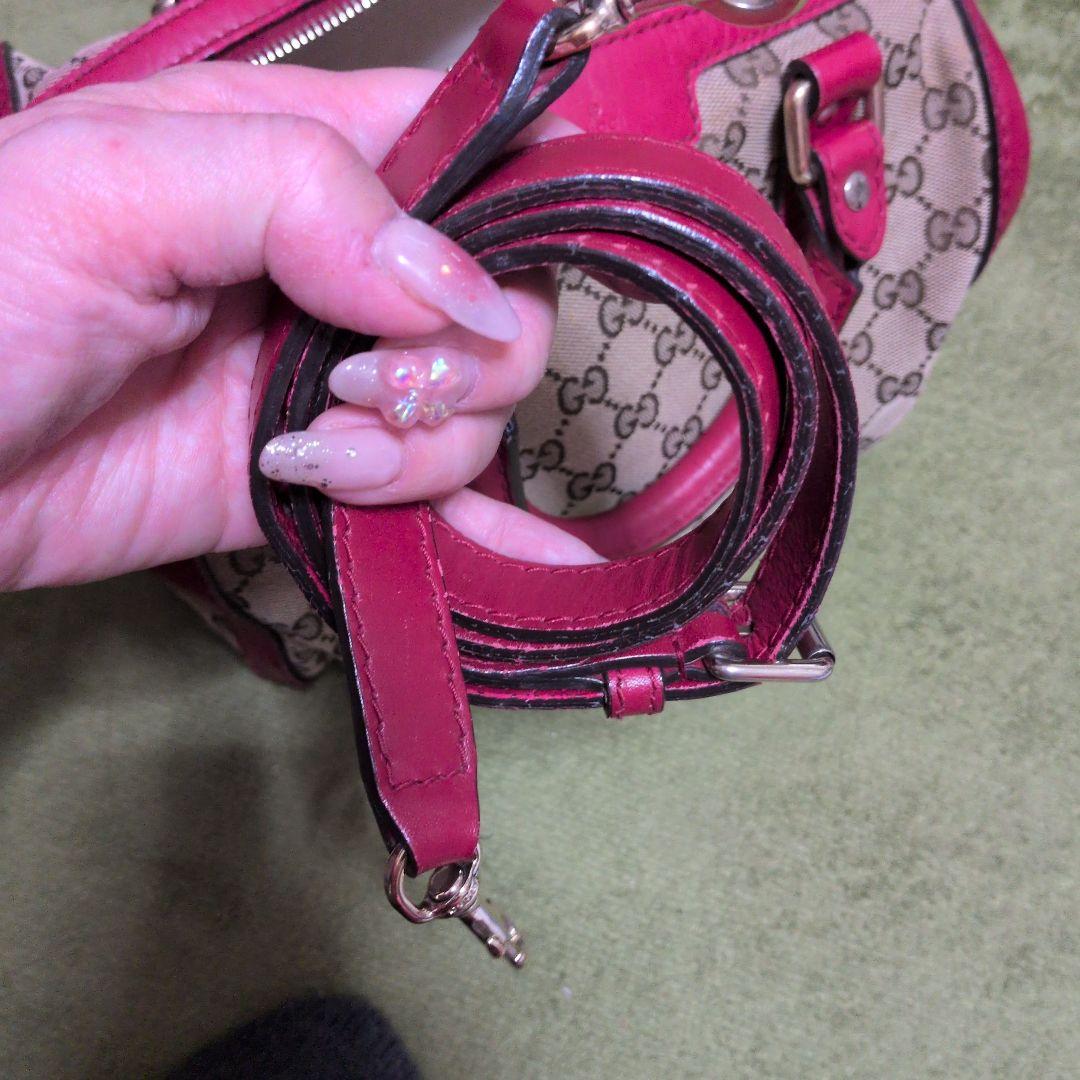ら*む様 Gucci GGパターン ショルダーバッグ 赤