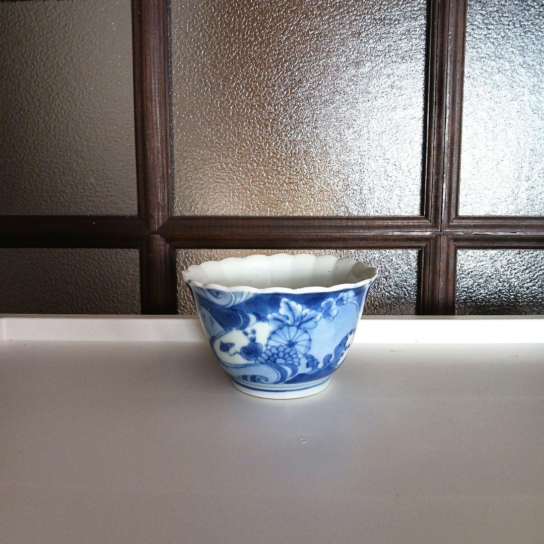 古伊万里　草花連弁