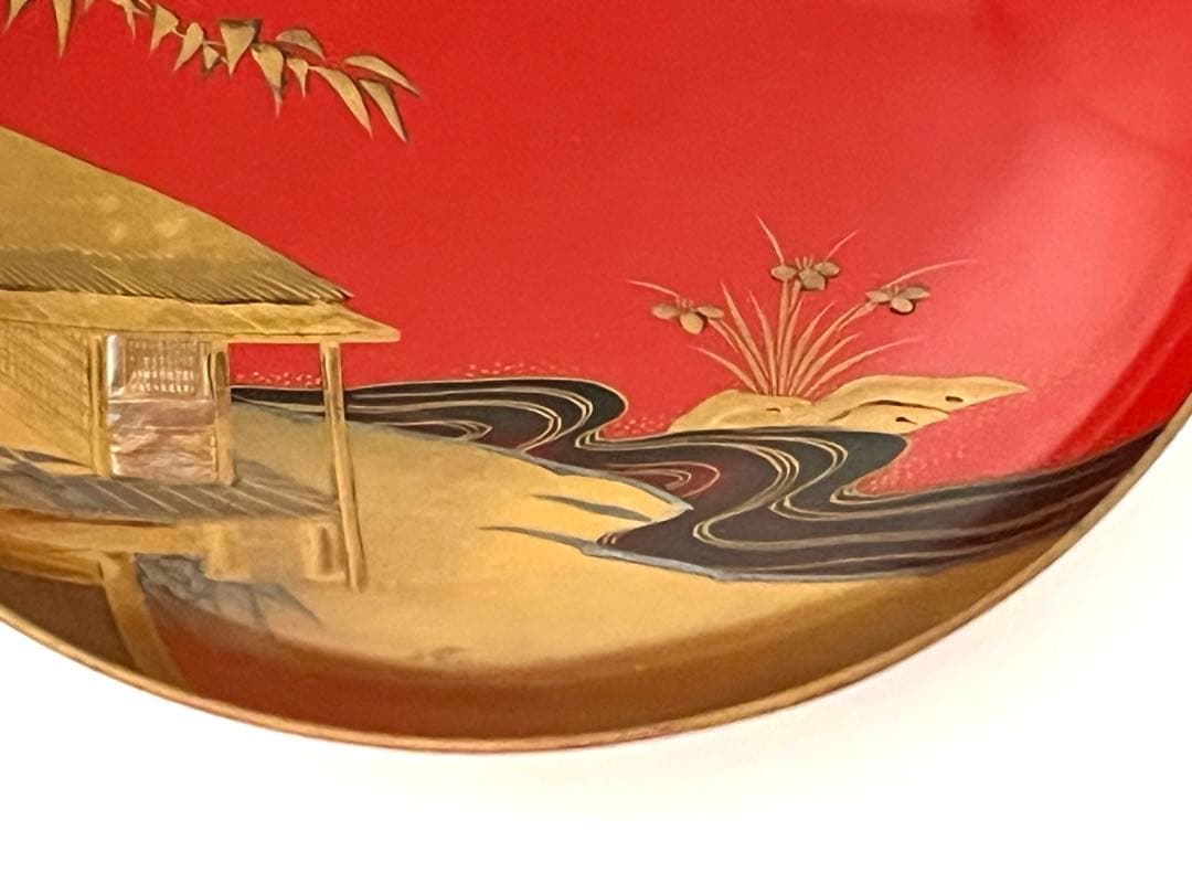盃 蒔絵 金銀 螺鈿 漆器 三ツ組盃 古満 箱入り 時代 極稀少