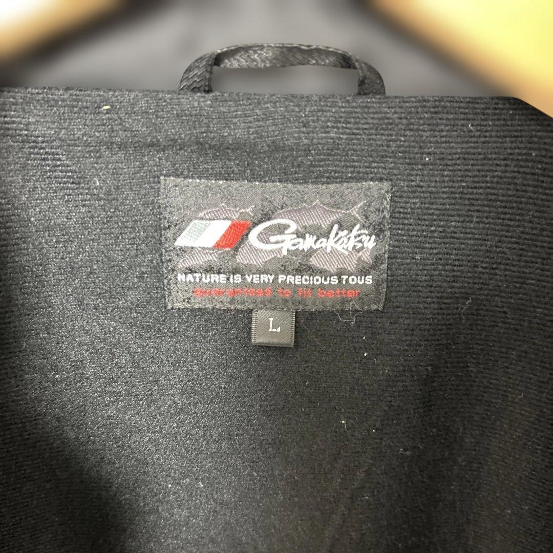 がまかつ ウォームスーツ 上下セット GM-3145 L ブラック×レッド